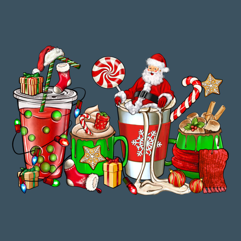 Santa Coffee Cups Urban Heavy Tee by NancyCooperArtShop | Teevron