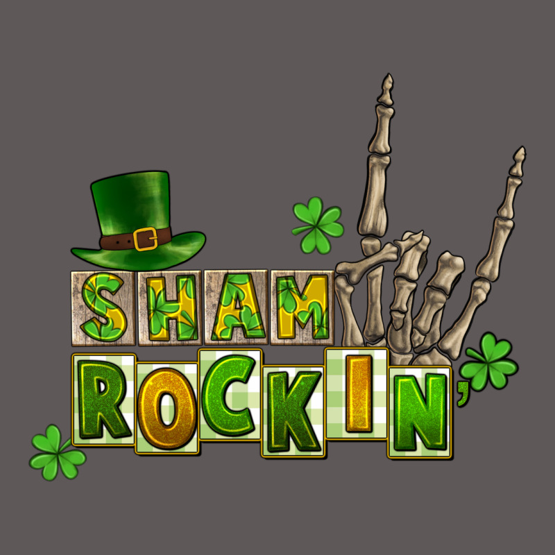 Sham Rockin Skeleton Hand St. Patrick's Premium Hoodie by CowGirlArtShop | Teevron