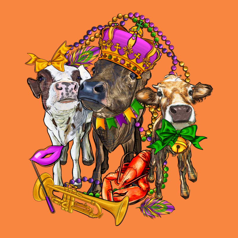 Little Cows And Mardi Gras Party Olivia Premium Sweatshirt by OliviaCreatesArt | Teevron