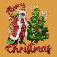 Merry Christmas Black Santa Urban Heavy Tee | Teevron