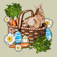 Easter Bunny In Basket Wıth Carrot And Eggs Heavy Core Tee | Teevron