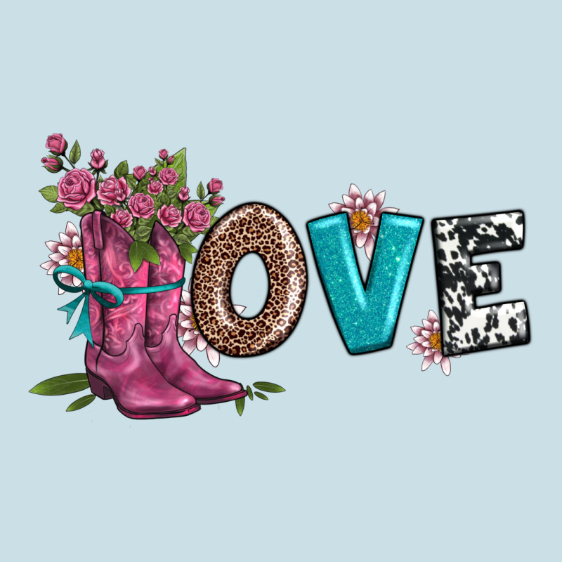 Valentines Day Love And Boots Ladies Tee by AdoDesignShop | Teevron