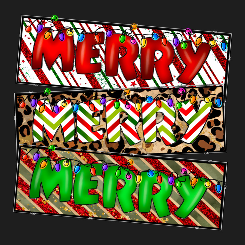 Merry Merry Merry Classic Tee by CowhideDigitalArt | Teevron