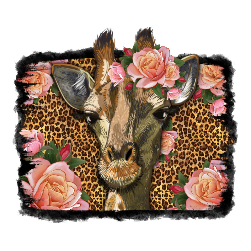 Western Floral Giraffe Premium Tee by LillyAllenDesigns | Teevron