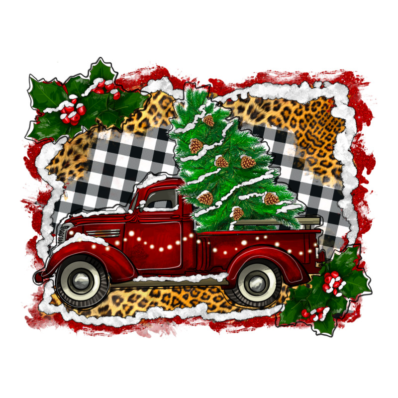 Christmas Truck With Christmas Tree Ladies Tee by RanaPortraitStore | Teevron