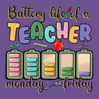 Battery Life Of A Teacher Monday Friday Vintage Tee | Teevron