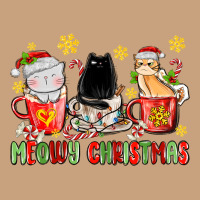Meowy Christmas Cats Coffee Cups Vintage Tee | Teevron