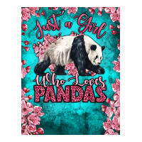 Just A Girl Who Loves Pandas Premium Tee | Teevron