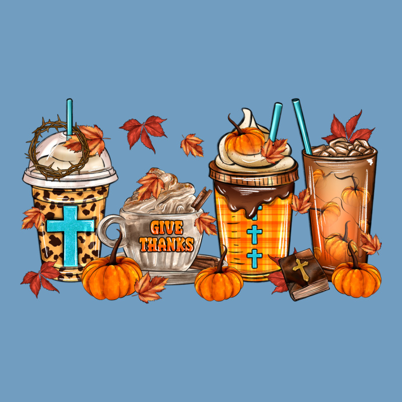 Give Thanks Coffee Cups Urban Heavy Tee by MaliasSmallBusiness | Teevron