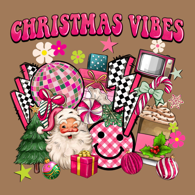 Retro Pink Christmas Vibes Classic Tee by MaliasSmallBusiness | Teevron