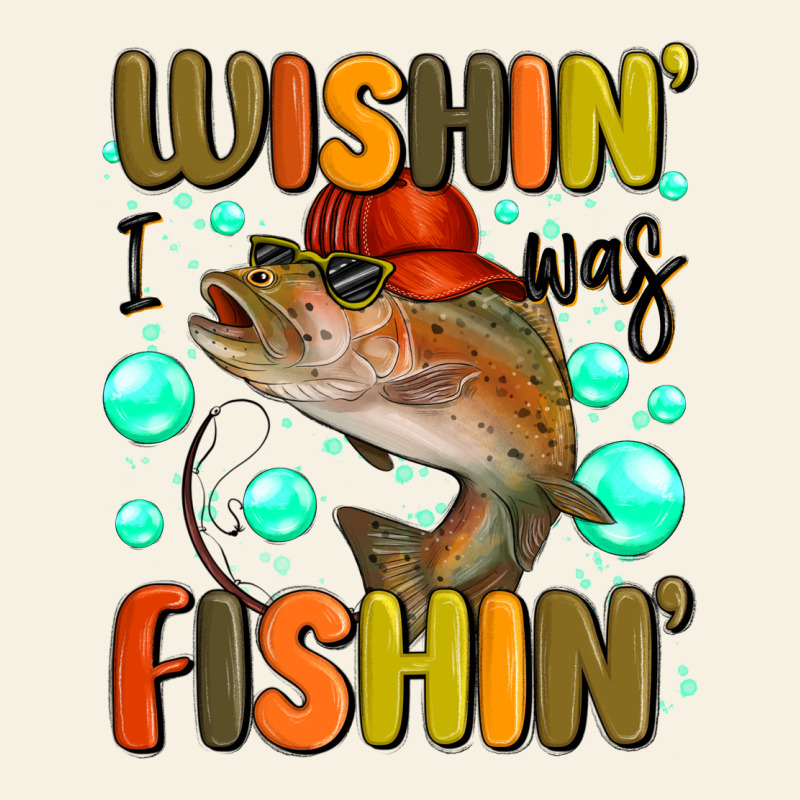 Wishing I Was Fishing Vintage Tee by MaliasSmallBusiness | Teevron