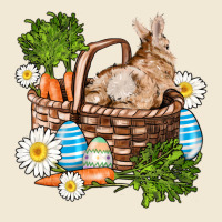 Easter Bunny In Basket Wıth Carrot And Eggs Ladies Tee | Teevron