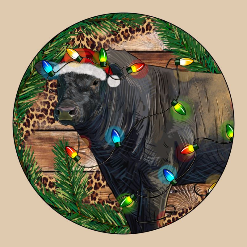 Black Angus Bull With Christmas Lights Heavyweight Sweatshirt by RanaPortraitStore | Teevron