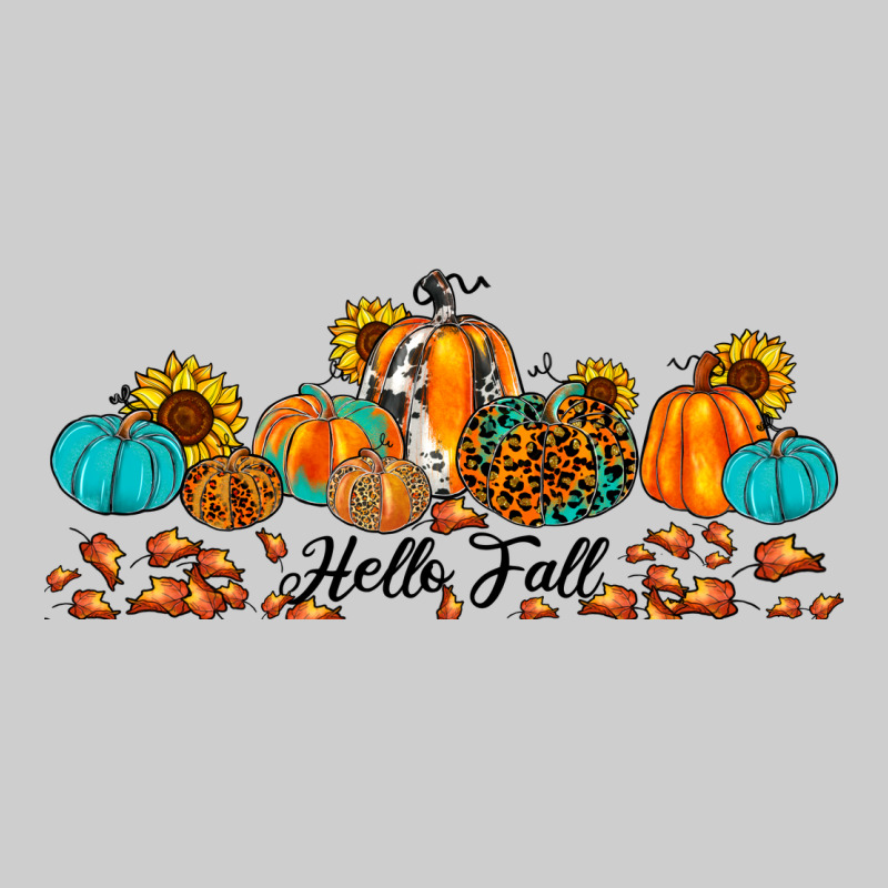 Hello Fall Pumpkin Sunflower Premium Tee by JahusDesignShop | Teevron