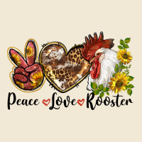 Peace Love Rooster With Sunflower Premium Tee | Teevron