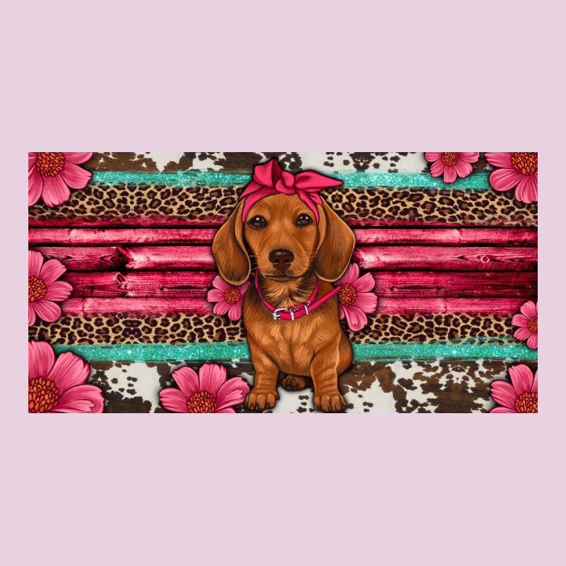 Dachshund Puppy License Plate Ladies Tee by Artiststas | Teevron