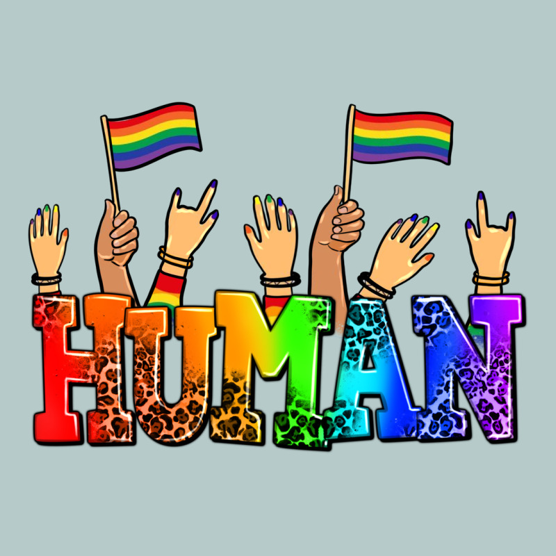 Human With Hands And Pride Flags Heavy Core Tee by AdoDesignShop | Teevron