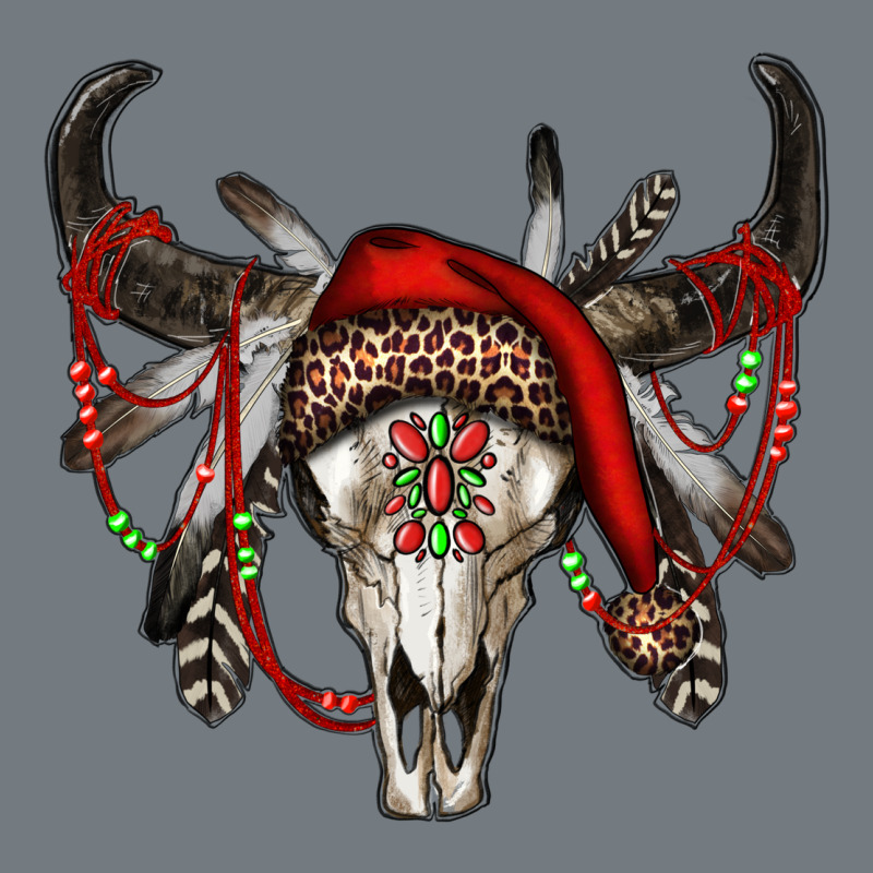 Western Christmas Bull Skull Heavyweight Sweatshirt by RanaPortraitStore | Teevron