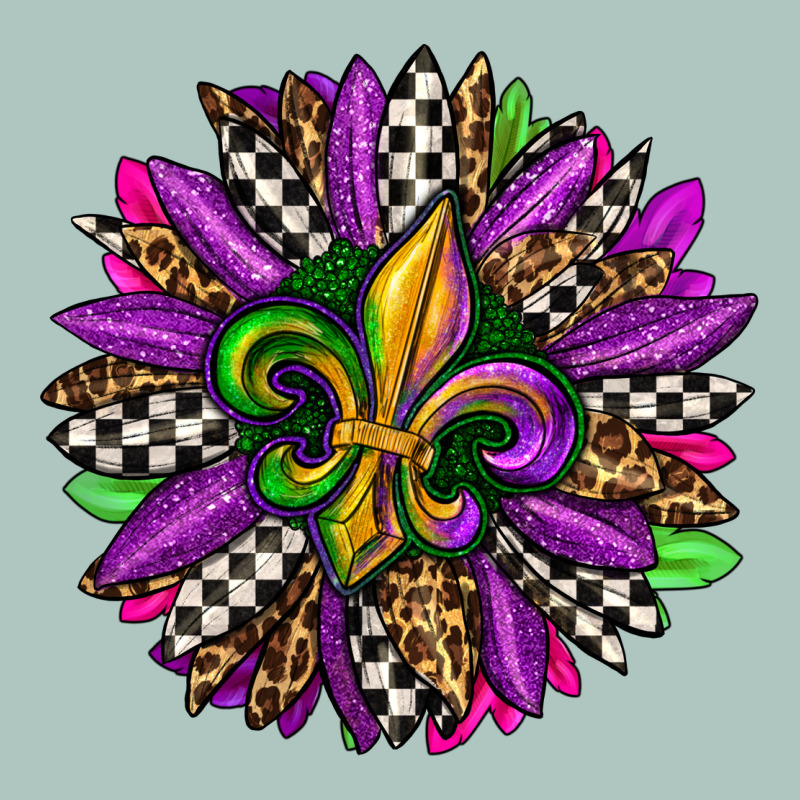 Mardi Gras Sunflower Premium Sweatshirt by OliviaCreatesArt | Teevron
