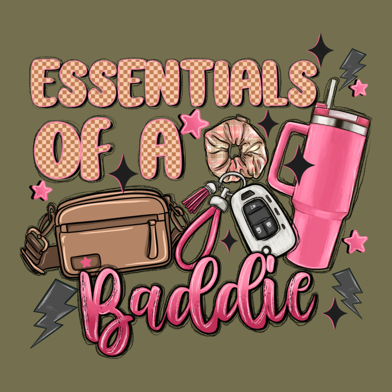 Essentials Of A Baddie Vintage Hoodie by MaliasSmallBusiness | Teevron