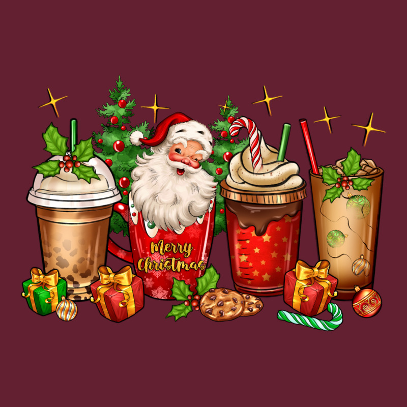 Christmas Santa Coffee Cups Classic Tee by MaliasSmallBusiness | Teevron