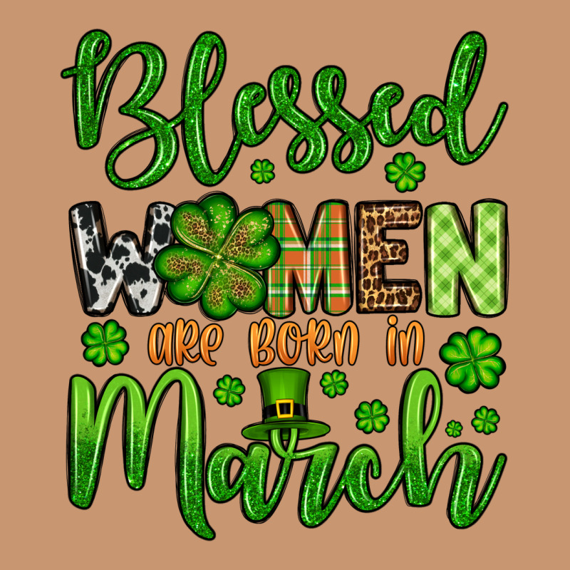 St. Patrick's Blessed Women Are Born In March Heavyweight Hoodie by OliviaCreatesArt | Teevron