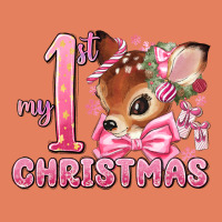 My First Christmas Pink Reindeer Classic Tee | Teevron