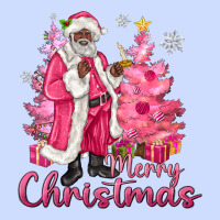 Pink Merry Christmas Black Santa Urban Heavy Tee | Teevron