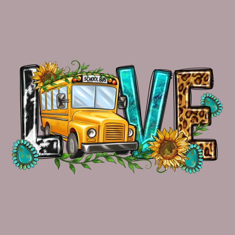 School Bus Love Vintage Hoodie by NancyCooperArtShop | Teevron