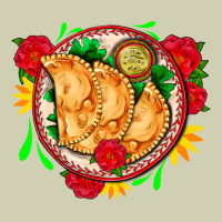 Empanadas Plate And Roses Heavy Core Tee | Teevron