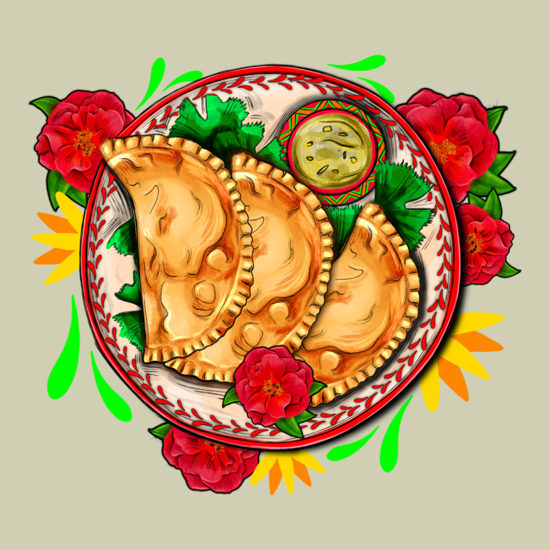 Empanadas Plate And Roses Heavy Core Tee by AdoDesignShop | Teevron