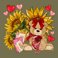 Valentines Day Sunflowers With Bear Hjf Vintage Hoodie | Teevron