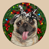 Christmas Pug With Buffalo Plaid Heavyweight Sweatshirt | Teevron