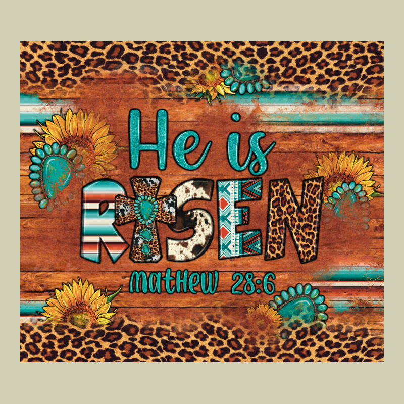 He Is Risen Gemstone Sunflower Leopard Heavy Core Tee by Artiststas | Teevron