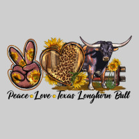 Peace Love Texas Longhorn Bull Premium Tee | Teevron