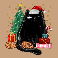Christmas Black Cat Vintage Tee | Teevron