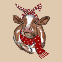Christmas Heifer With Scarf Heavyweight Sweatshirt | Teevron