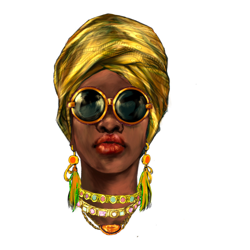 African Woman Premium Tee by NancyCooperArtShop | Teevron