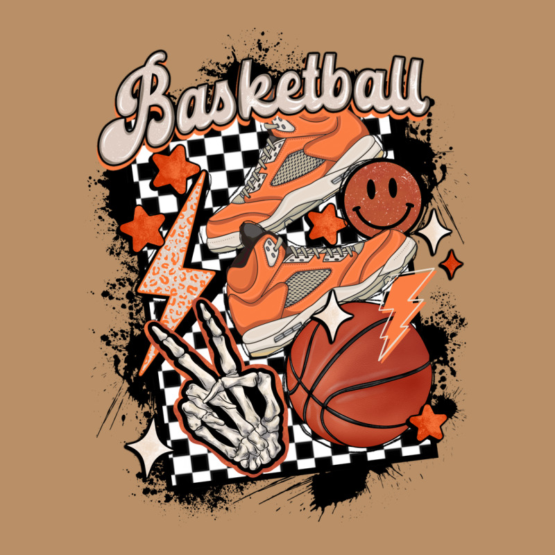 Checkered Retro Basketball Vintage Hoodie by MaliasSmallBusiness | Teevron