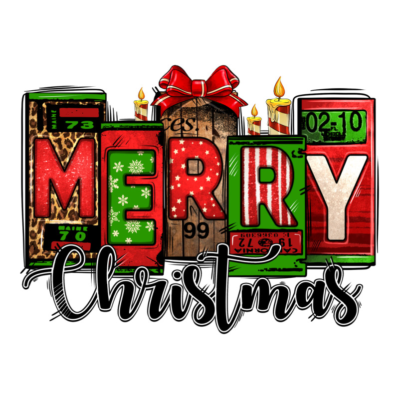 Merry Christmas License Plate Letters Premium Tee by Jasminsmagicworld | Teevron
