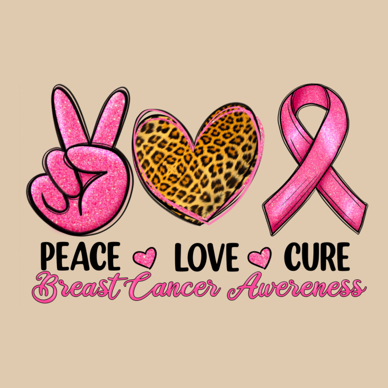 Peace Love Cure Breast Cancer Heavyweight Sweatshirt by RanaPortraitStore | Teevron