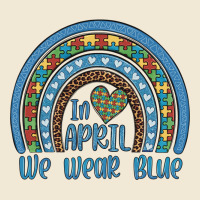 In April We Wear Blue Autism Awareness Leopard Rainbow Ladies Tee | Teevron