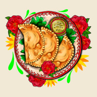 Empanadas Plate And Roses Ladies Tee | Teevron