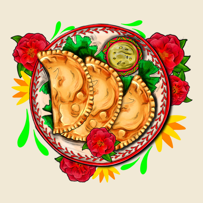 Empanadas Plate And Roses Ladies Tee by AdoDesignShop | Teevron