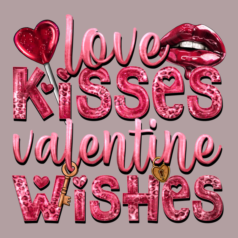 Love Kisses Valentine Wishes Vintage Hoodie by NancyCooperArtShop | Teevron