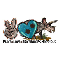 Peace Love Triceratops Horridus Premium Tee | Teevron