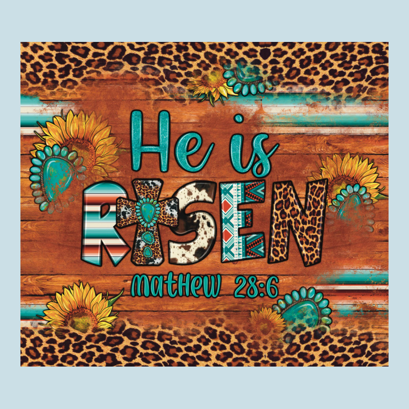 He Is Risen Gemstone Sunflower Leopard Ladies Tee by Artiststas | Teevron