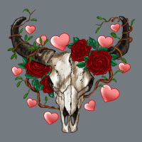 Valentines Bull Skull Heavyweight Sweatshirt | Teevron