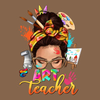 Art Teacher Messy Bun Premium Tee | Teevron