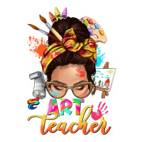 art teacher messy bun | Teevron
